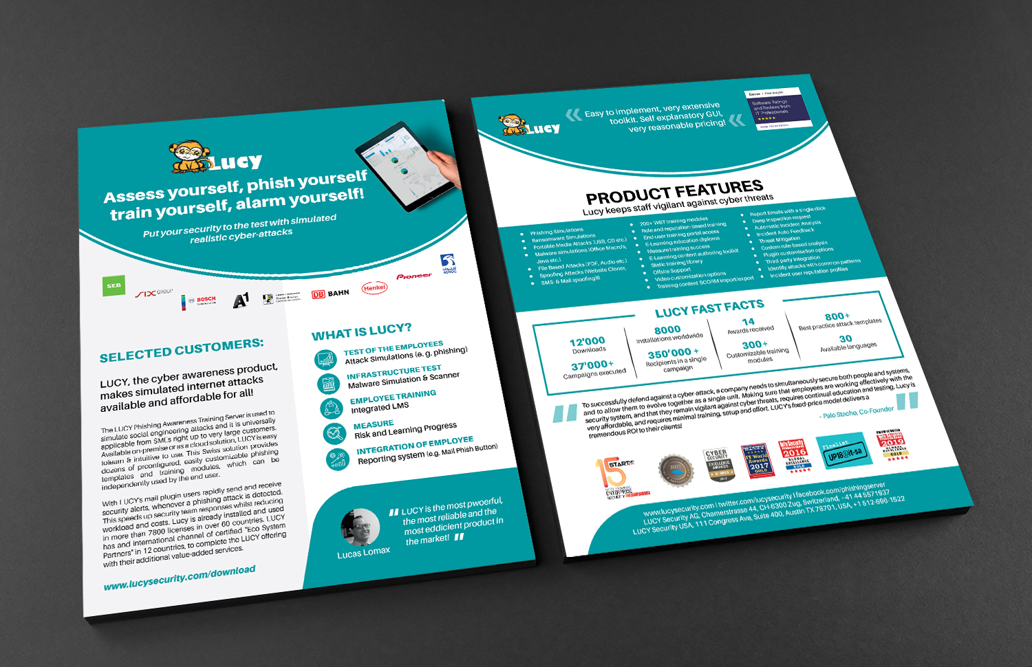 Diseño de Flyer por Deziners Zone para LUCY Security AG | Diseño #22809286