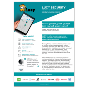Flyer Design by Ashik kumar for LUCY Security AG | Design: #22842728