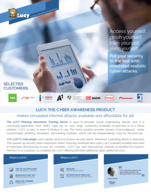 Flyer-Design von 3Guys für LUCY Security AG | Design #22854703