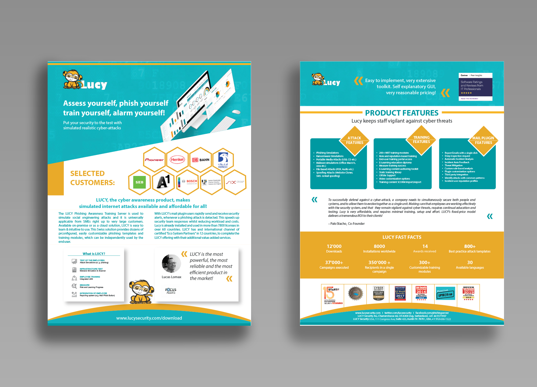 Diseño de Flyer por Maxo-Biz para LUCY Security AG | Diseño #22828043