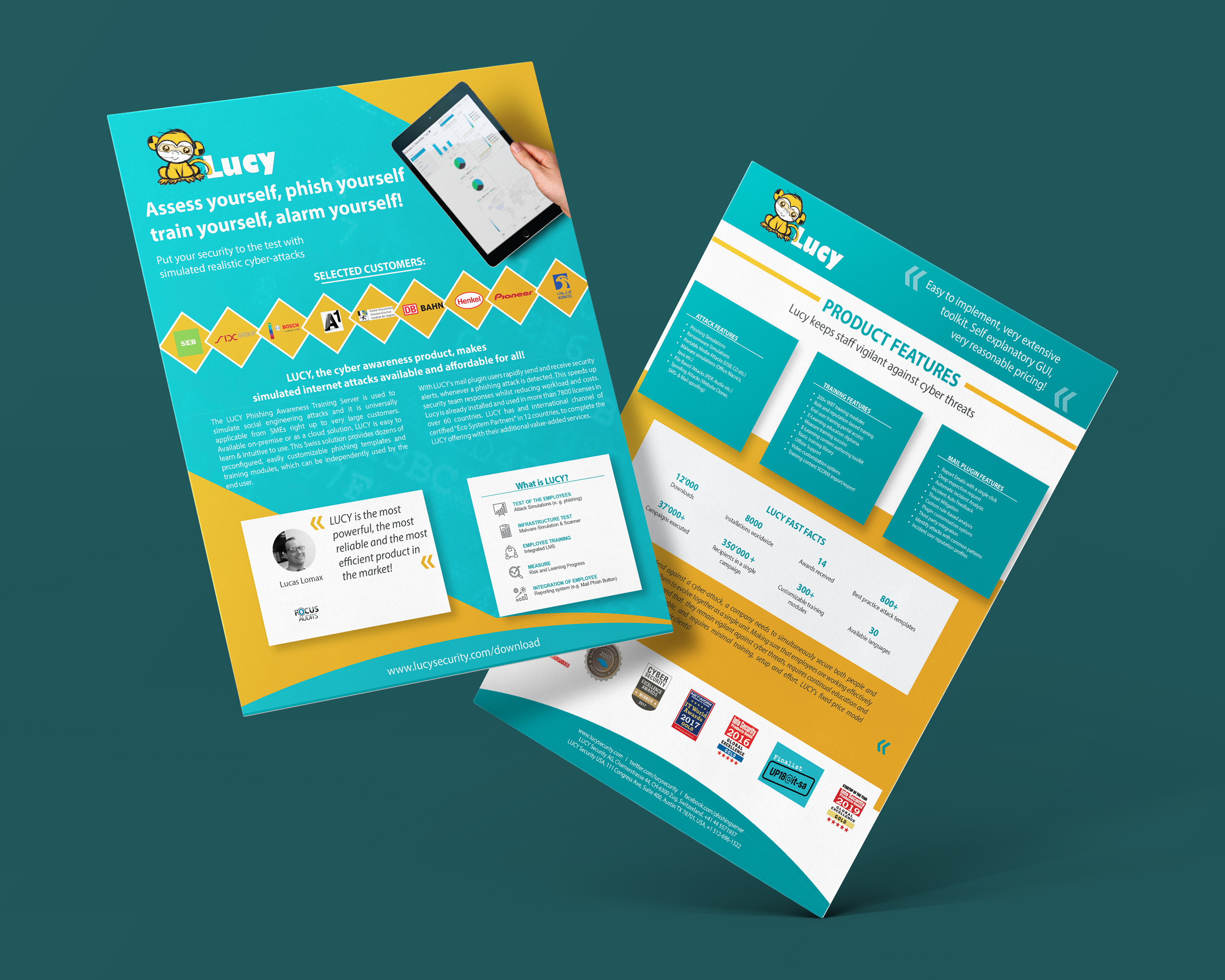 Flyer Design by Maxo-Biz for LUCY Security AG | Design #22828045