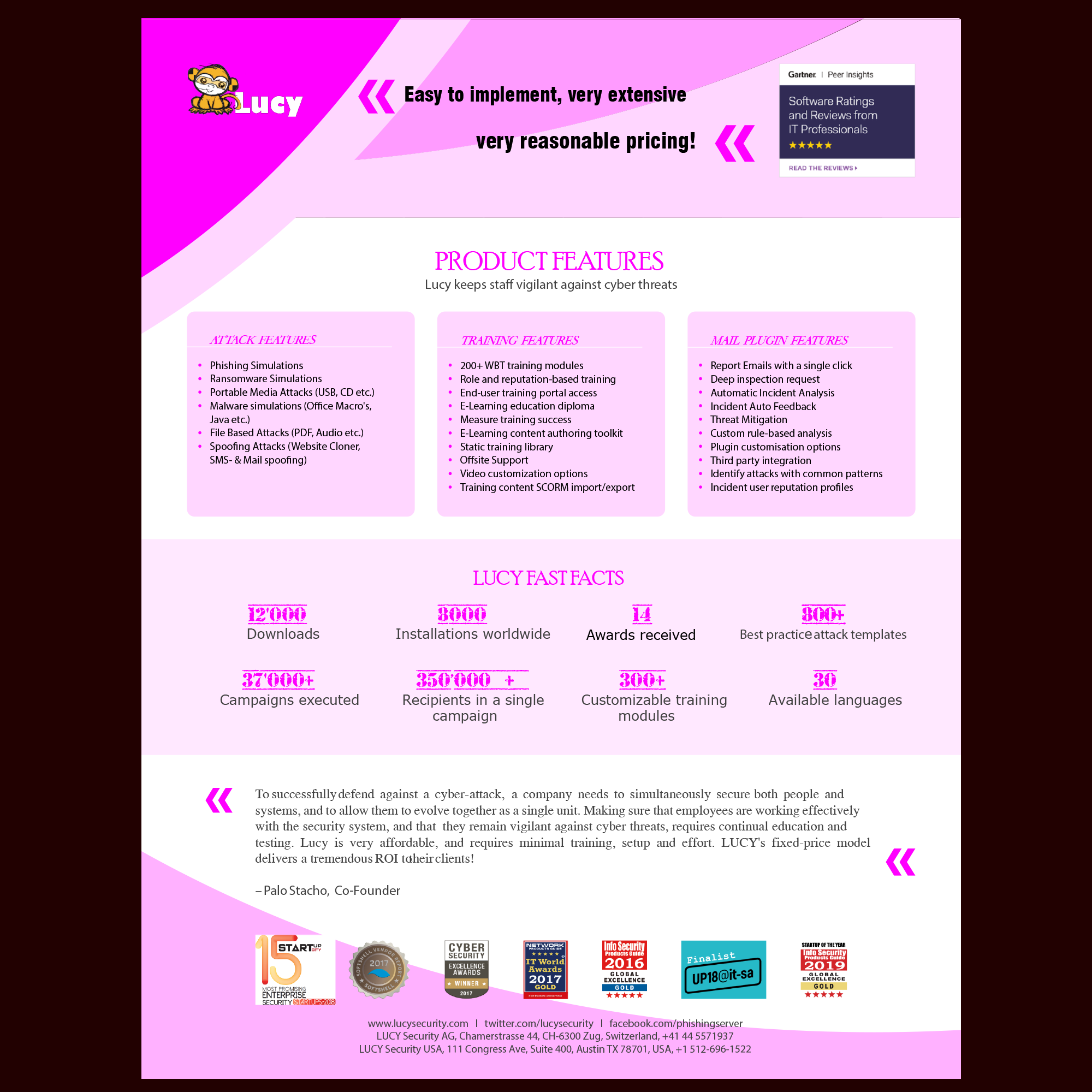 Flyer-Design von Chana für LUCY Security AG | Design #22819913