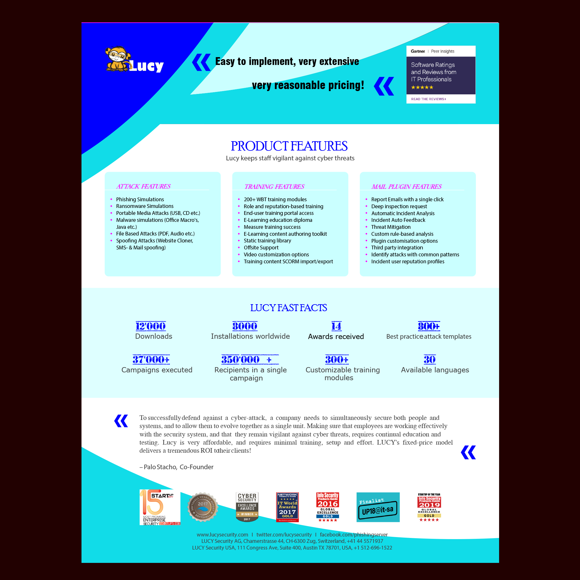 Design de Flyer par Chana pour LUCY Security AG | Design #22820097