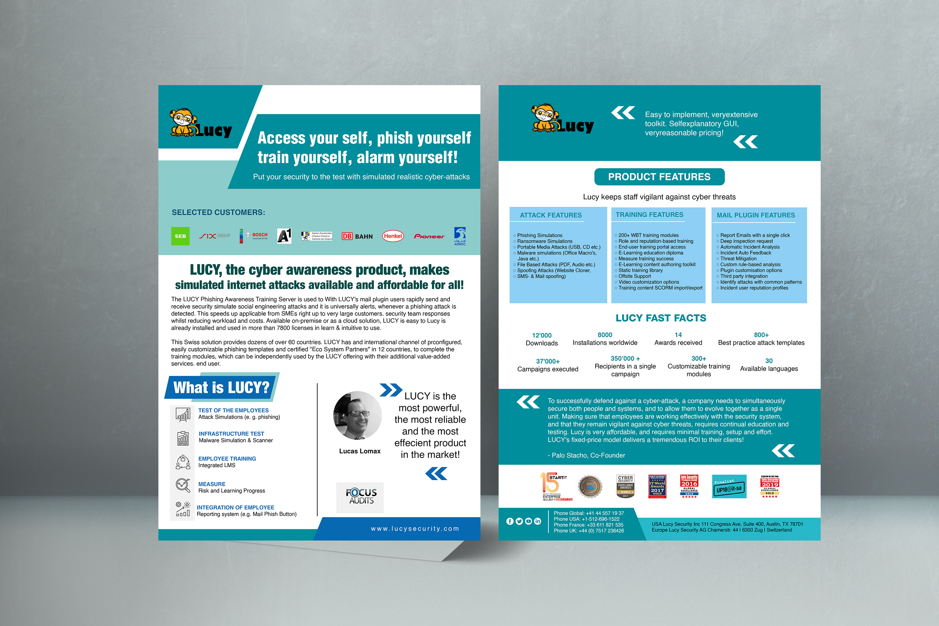 Flyer-Design von wolfwud für LUCY Security AG | Design #22859071