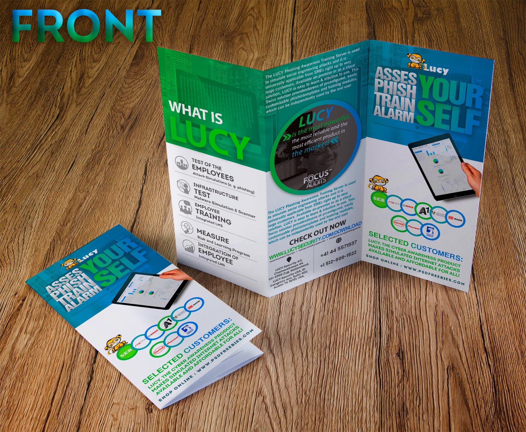 Diseño de Flyer por HeshanKavinda para LUCY Security AG | Diseño #22854875