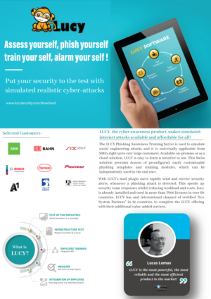 Flyer-Design von Aourasha 4 für LUCY Security AG | Design #22815887