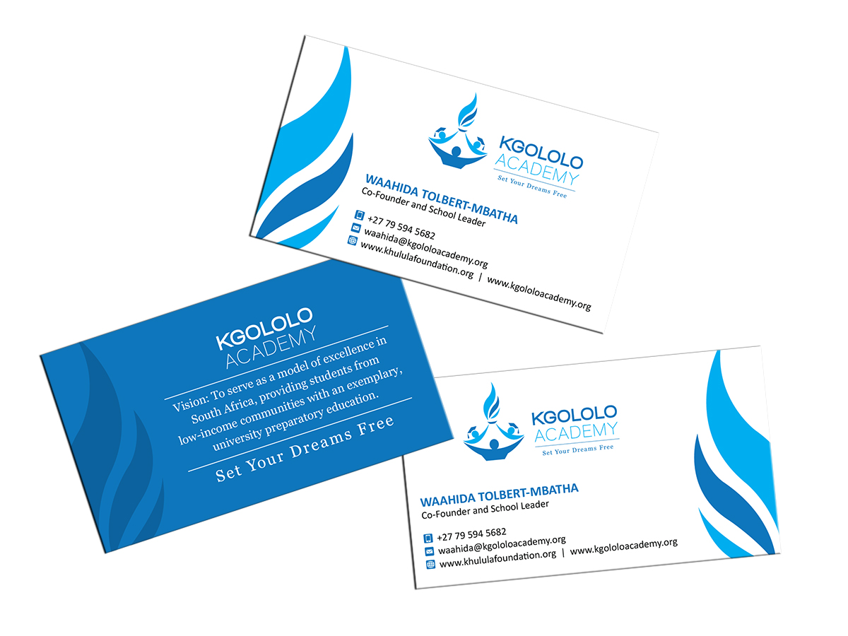 Business Card Design by MT for The Khulula Foundation | Design: #2974631