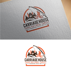 Carriage House Inn (Biggest Font Size) | Tahoe National Forest | Downieville, CA | Est. 1937 | Logo Design by Graphic Bricks