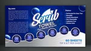 Scrubbing Paper Towel Company needs Label Design | Diseño de Etiqueta por SAI DESIGNS