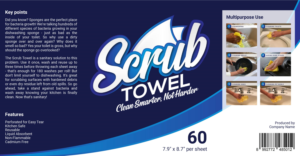 Scrubbing Paper Towel Company needs Label Design | Label Design by Aistikart