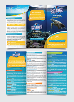 DL, Tri Fold Flyer - Mad About Science | Diseño de Flyer por alex989