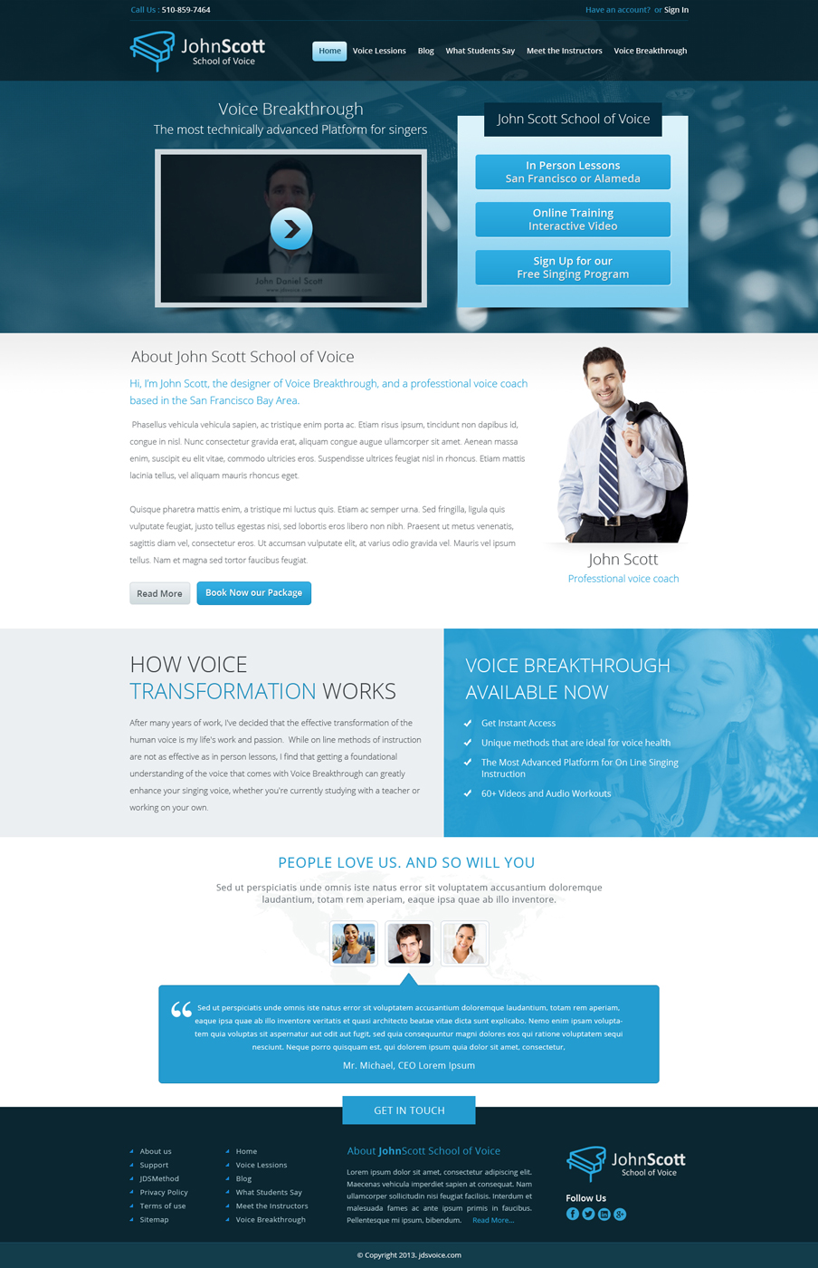 Web Design by Hashim Creetto for JDSVoice | Design #2994133