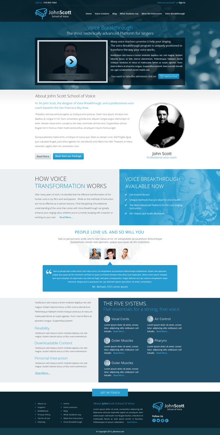 Web Design by Hashim Creetto for JDSVoice | Design #3029360