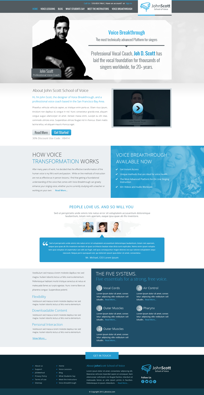 Web Design by Hashim Creetto for JDSVoice | Design #3056476