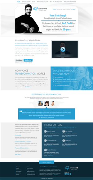 Web Design by Hashim Creetto for JDSVoice | Design: #3063890