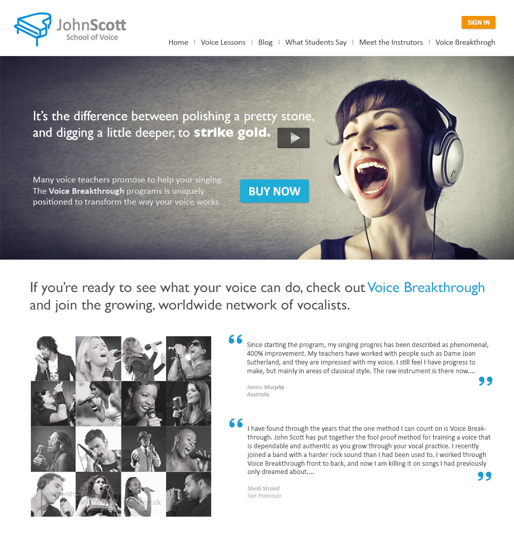 Web Design by JuneLiArt for JDSVoice | Design #2996605