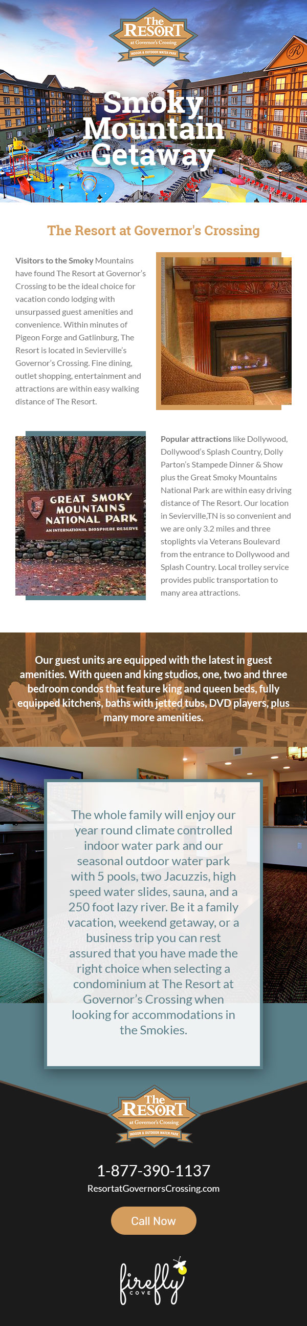 Diseño de Mercadeo por Correo Electrónico por Impressive Solutions para Smoky Mountain Resorts | Diseño #22823771
