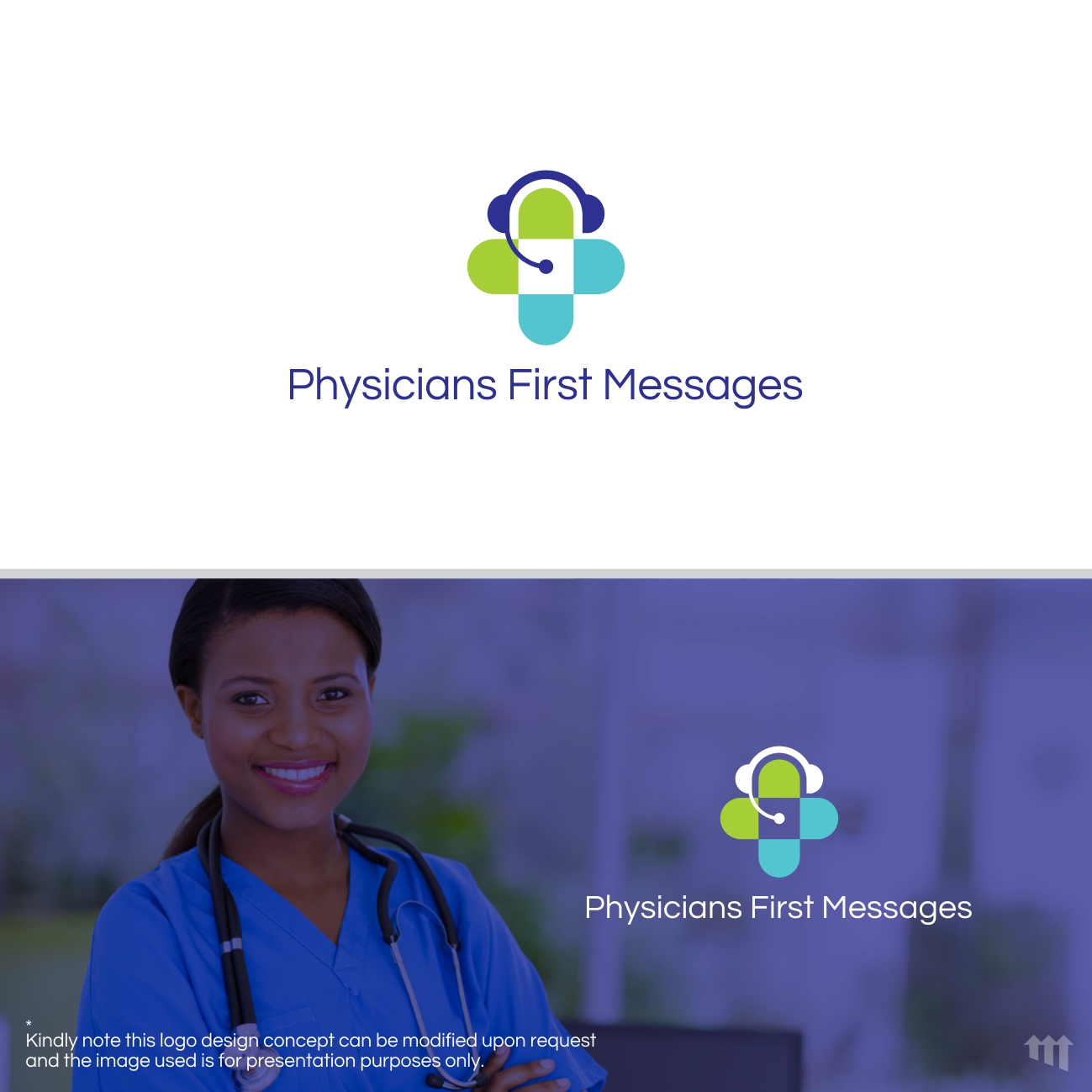 Logo Design by MBARO for Physicians First Messages Inc. | Design #22874900