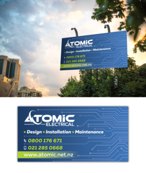 ATOMIC ELECTRICAL SIGN