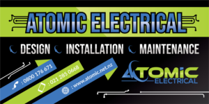ATOMIC ELECTRICAL SIGN | Design de Panneau par geni