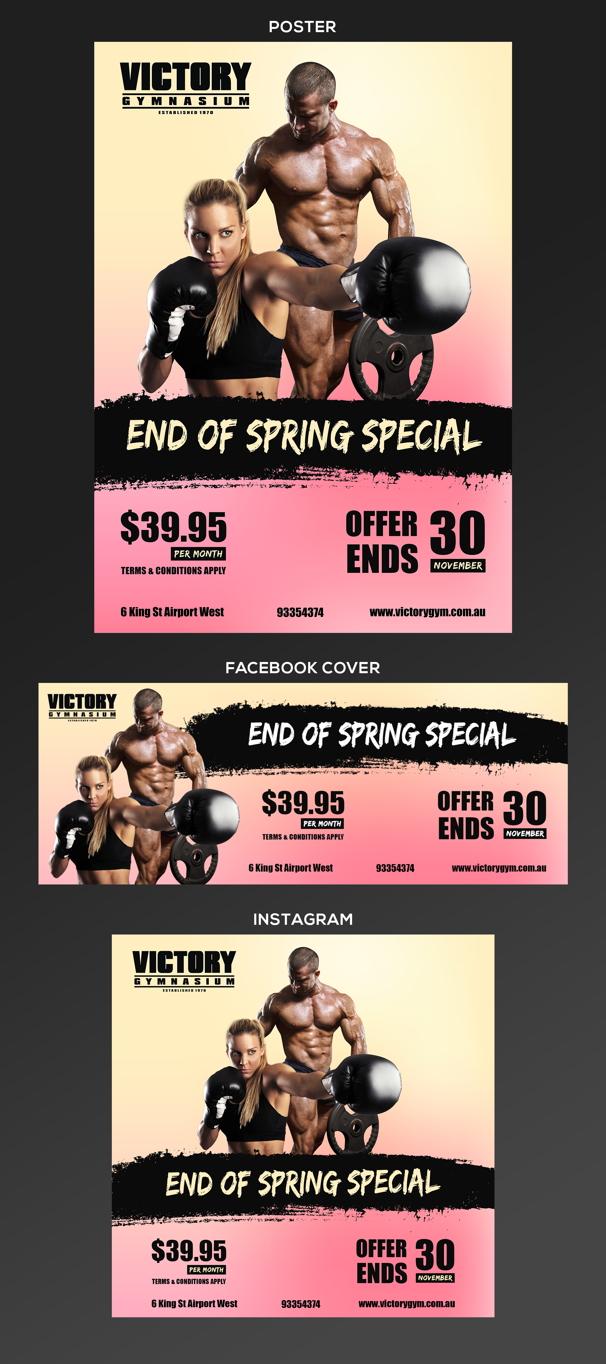 Diseño Gráfico por fallingpixels para Victory Gym | Diseño #22855237