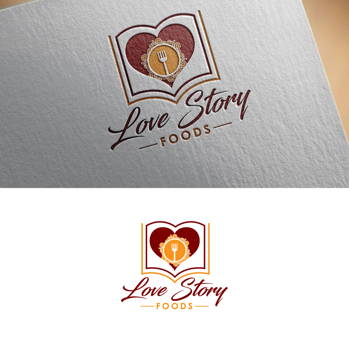 Logo Design by Graphic Bricks for Love Story Foods Inc. | Design #22825201
