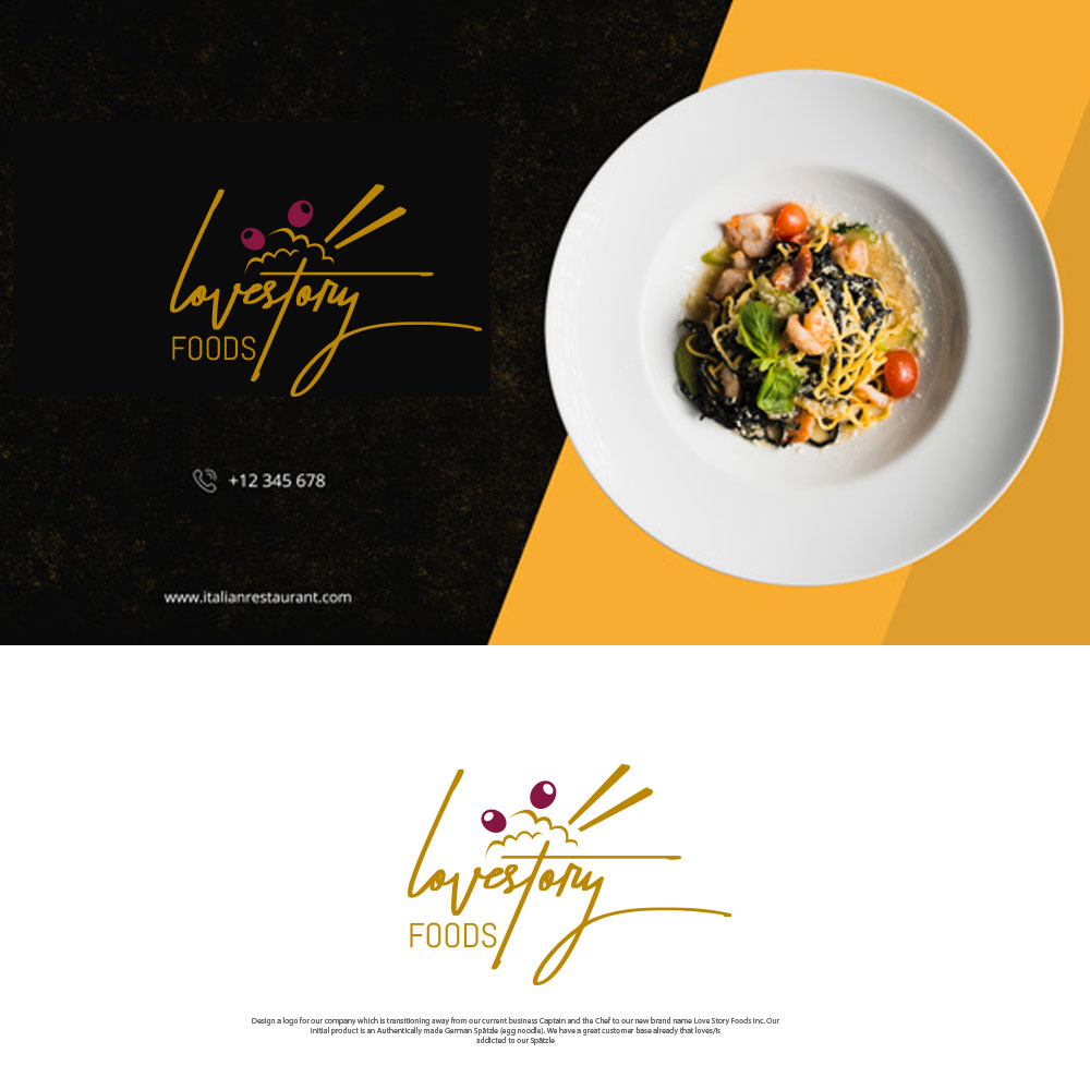 Logo Design by zxsolutions for Love Story Foods Inc. | Design #22832812