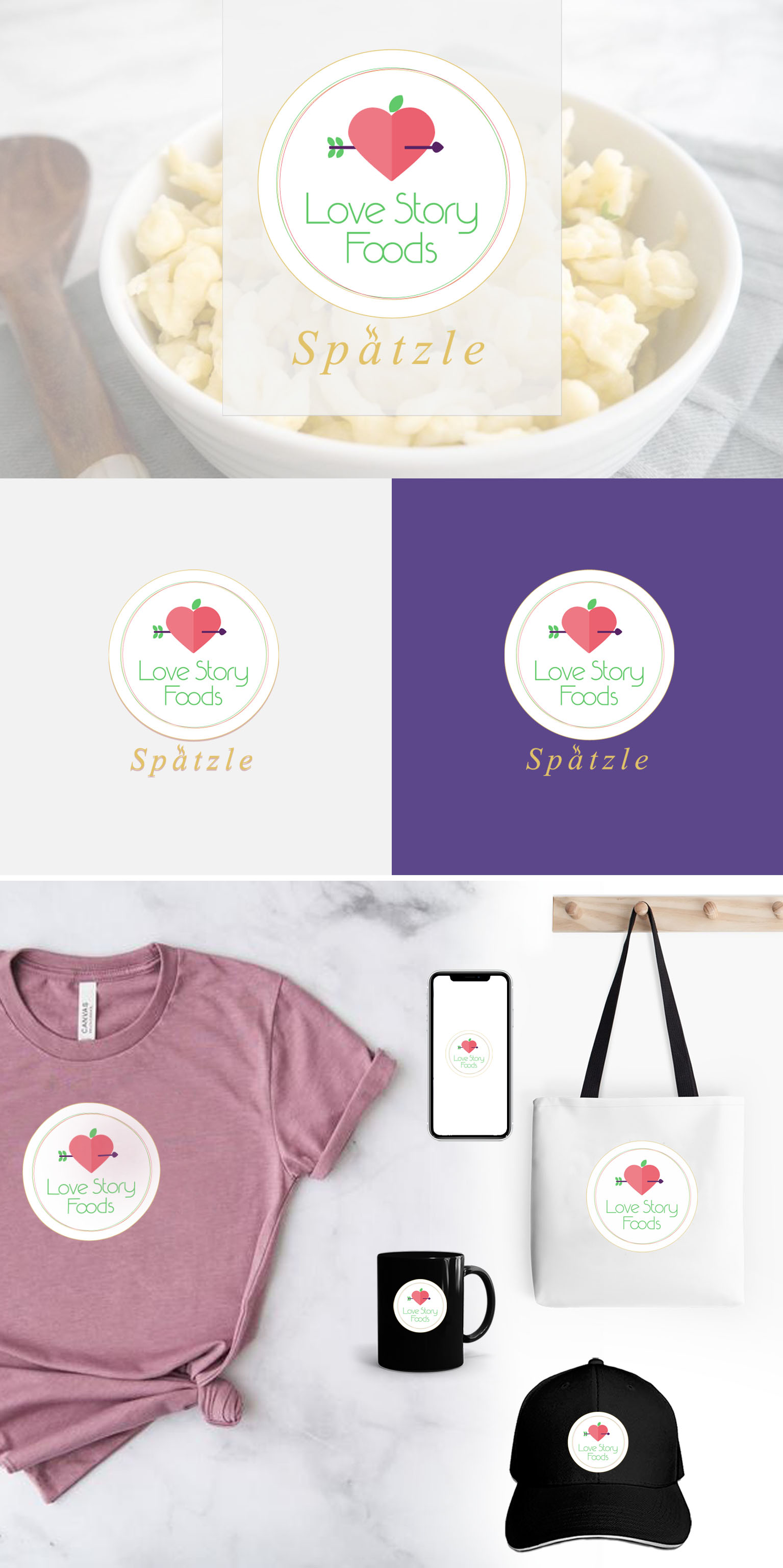 Logo Design by Homgraf Taller Grafico for Love Story Foods Inc. | Design #22909810