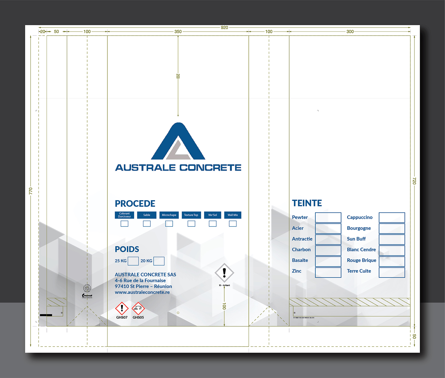 Diseño Gráfico por Deziners Zone para Australe concrete | Diseño #22841588