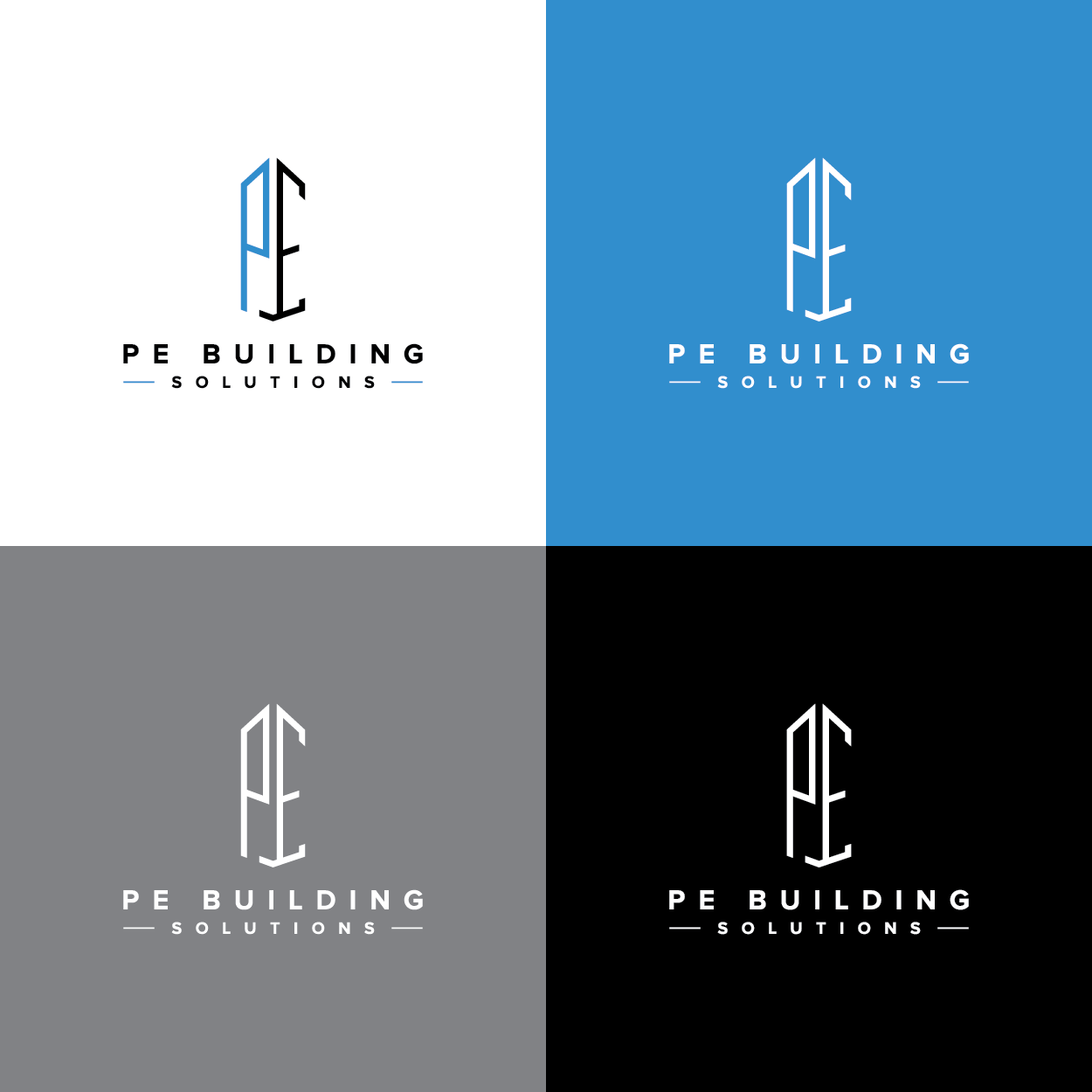 Logo Design by Markelof for PE Building Solutions  | Design #22837625