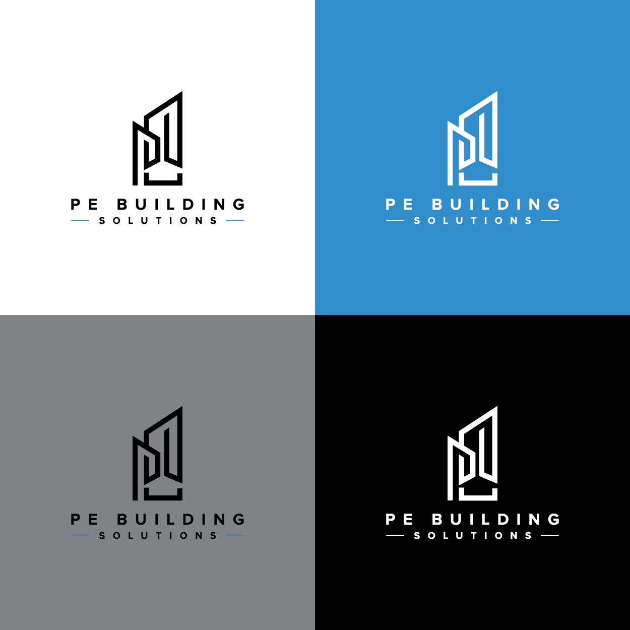 Logo Design by Markelof for PE Building Solutions  | Design #22837649