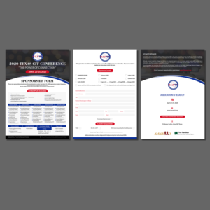 2020 Texas CIT Conference  Event flyer for annual conference held in Amarillo Texas | Diseño de Flyer por aspiremedia