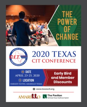 2020 Texas CIT Conference  Event flyer for annual conference held in Amarillo Texas | Diseño de Flyer por TSU Creations