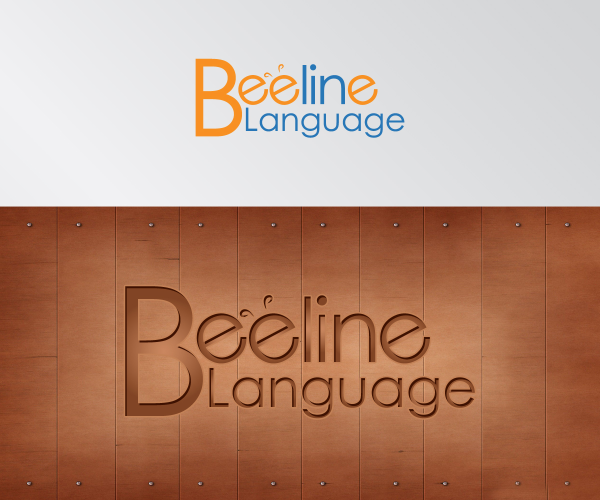 Logo Design by Motionblur Grafix for Beeline Language | Design #3138578
