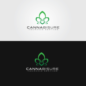 Cannabisure in large lettering and Insurance services below in smaller lettering | Logo Design by IdentsArt