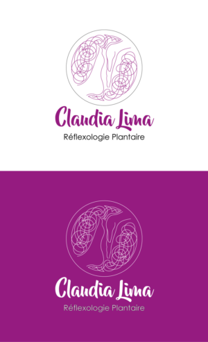 Claudia Lima / Réflexologie Plantaire | Design de Logo par Al Pech