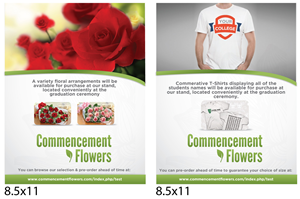 One page informative flyer for Florist | Flyer Design by JCR