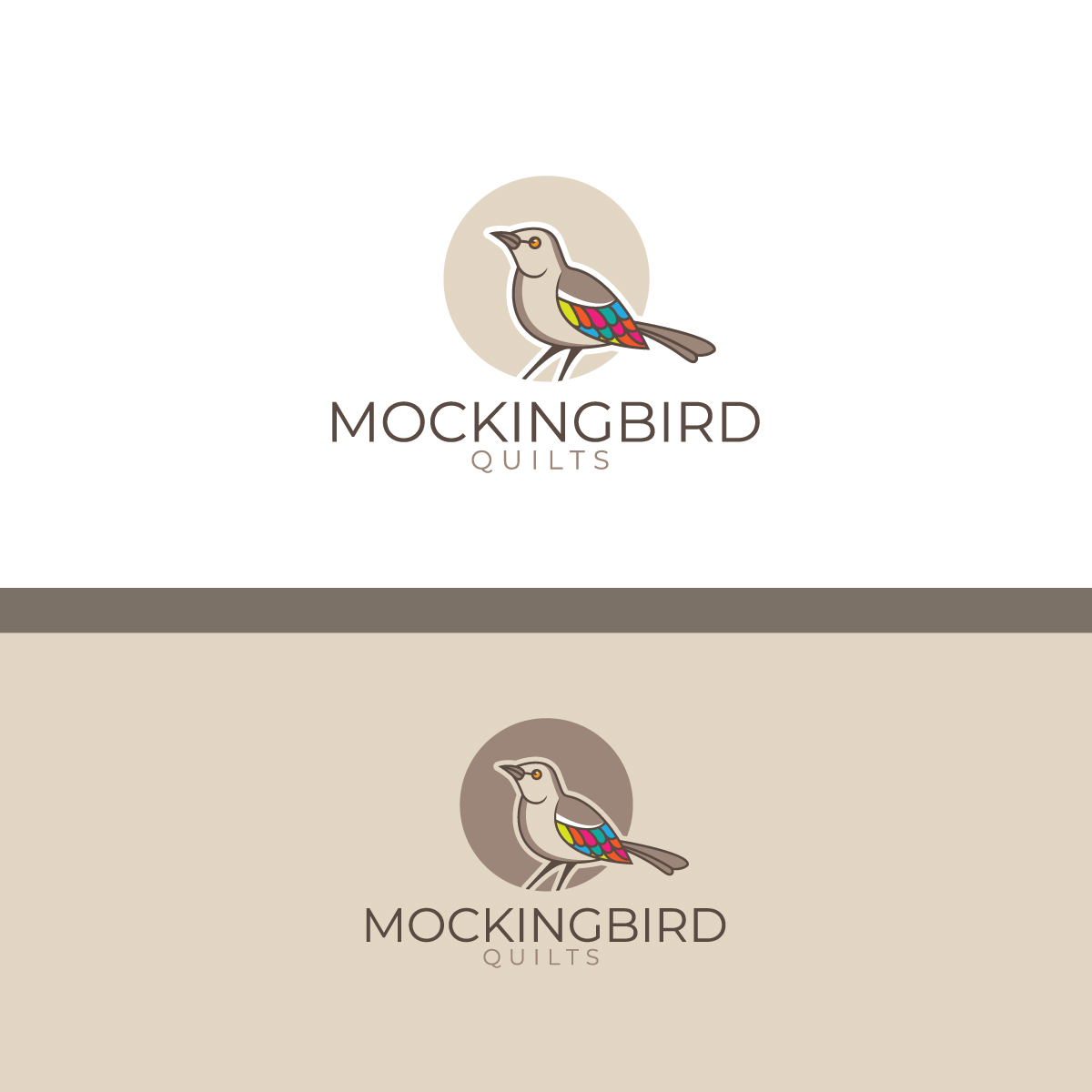 Logo Design by Graphic Bricks for Mockingbird Quilts, LLC | Design #22840513