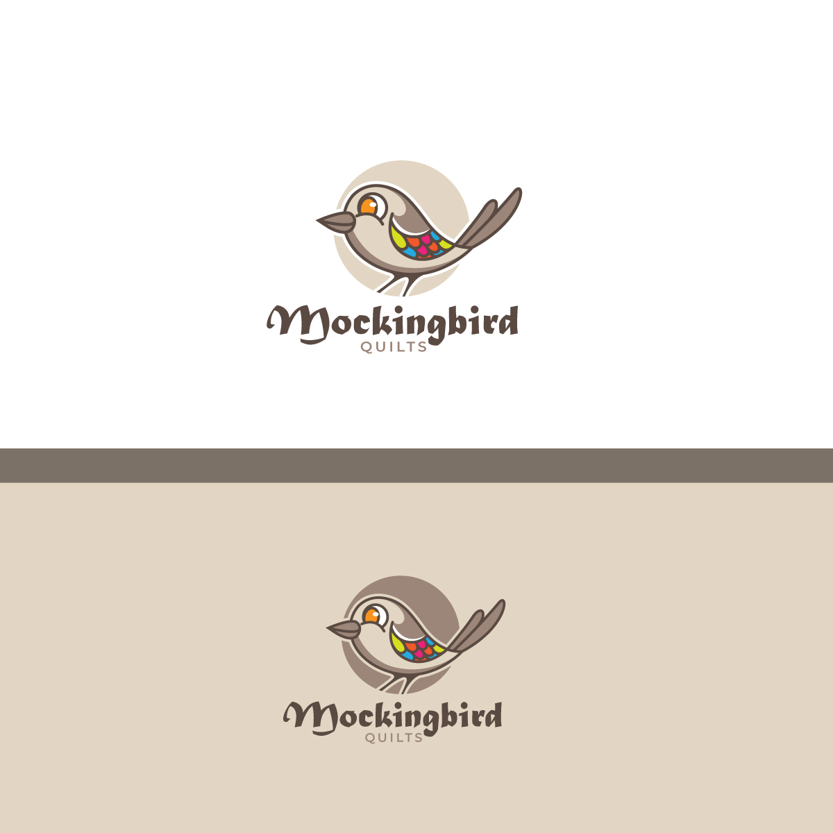 Logo Design by Graphic Bricks for Mockingbird Quilts, LLC | Design #22847160