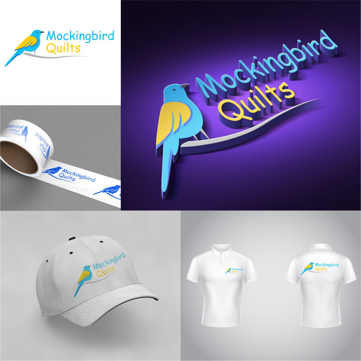 Logo Design by Softwareondemand for Mockingbird Quilts, LLC | Design #22841421