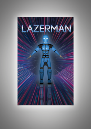 Lazerman Act Graphic for main attraction at circus | Diseño Gráfico por Rickyy