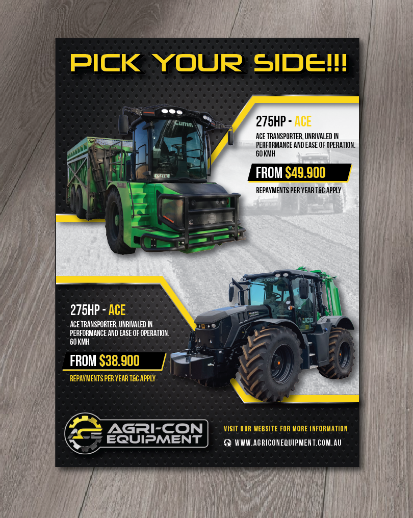 Brochure Design by alex989 for Agri-Con Equipment | Design #22869108