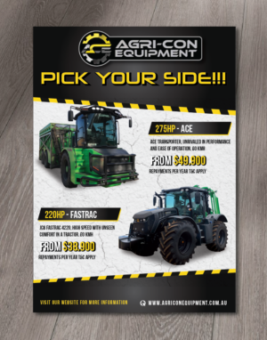 TRACTOR PRICE LIST - AVENGERS/SUPERHERO THEME | Diseño de Brochure por alex989