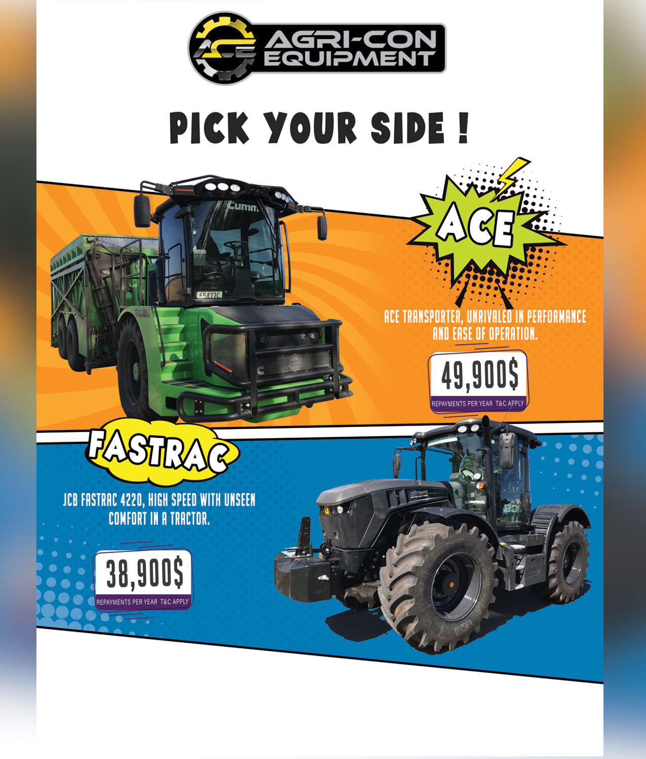Broschüren-Design von hassan karrach für Agri-Con Equipment | Design #22863337