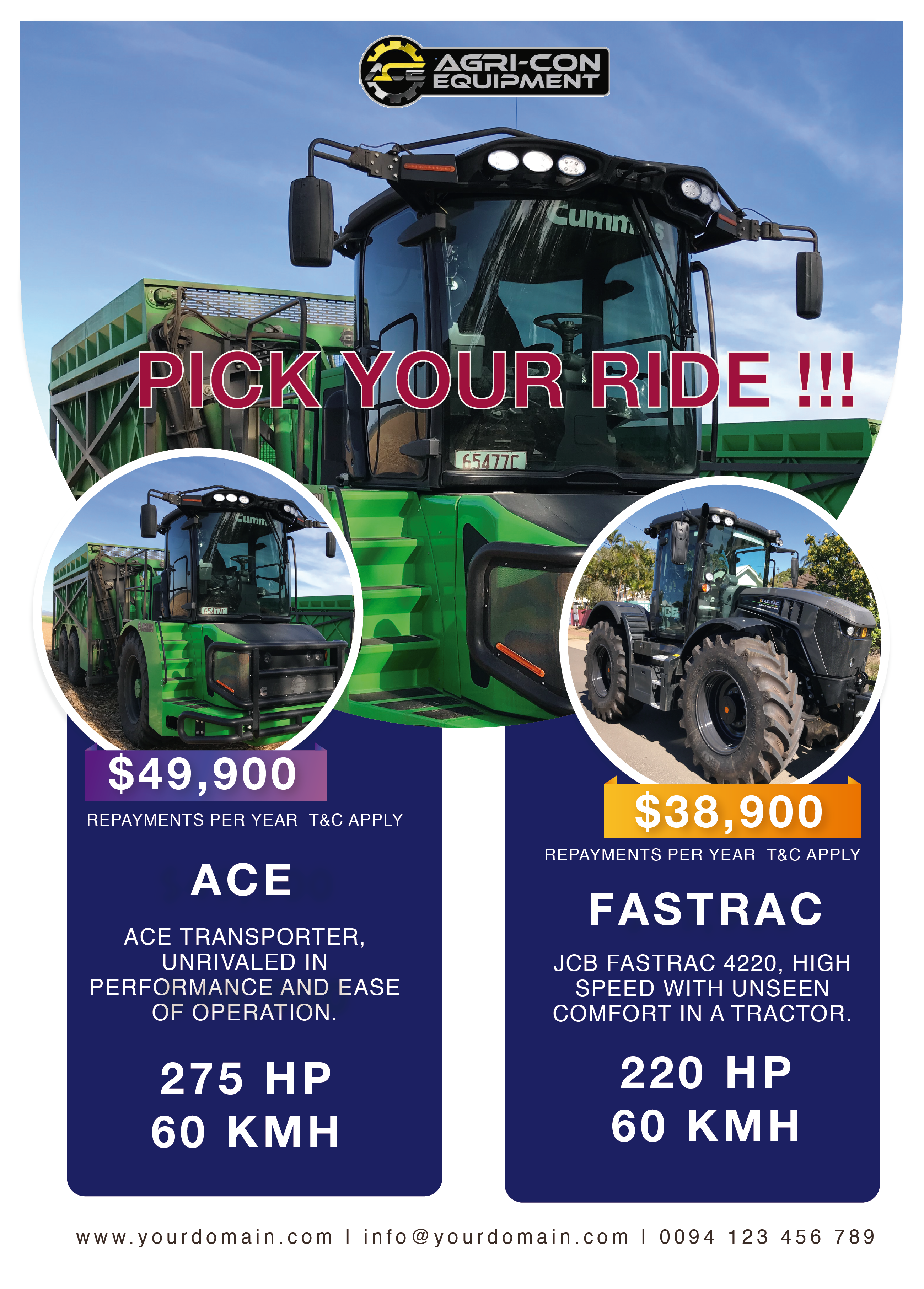 Design de Brochure par Aourasha 4 pour Agri-Con Equipment | Design #22838493