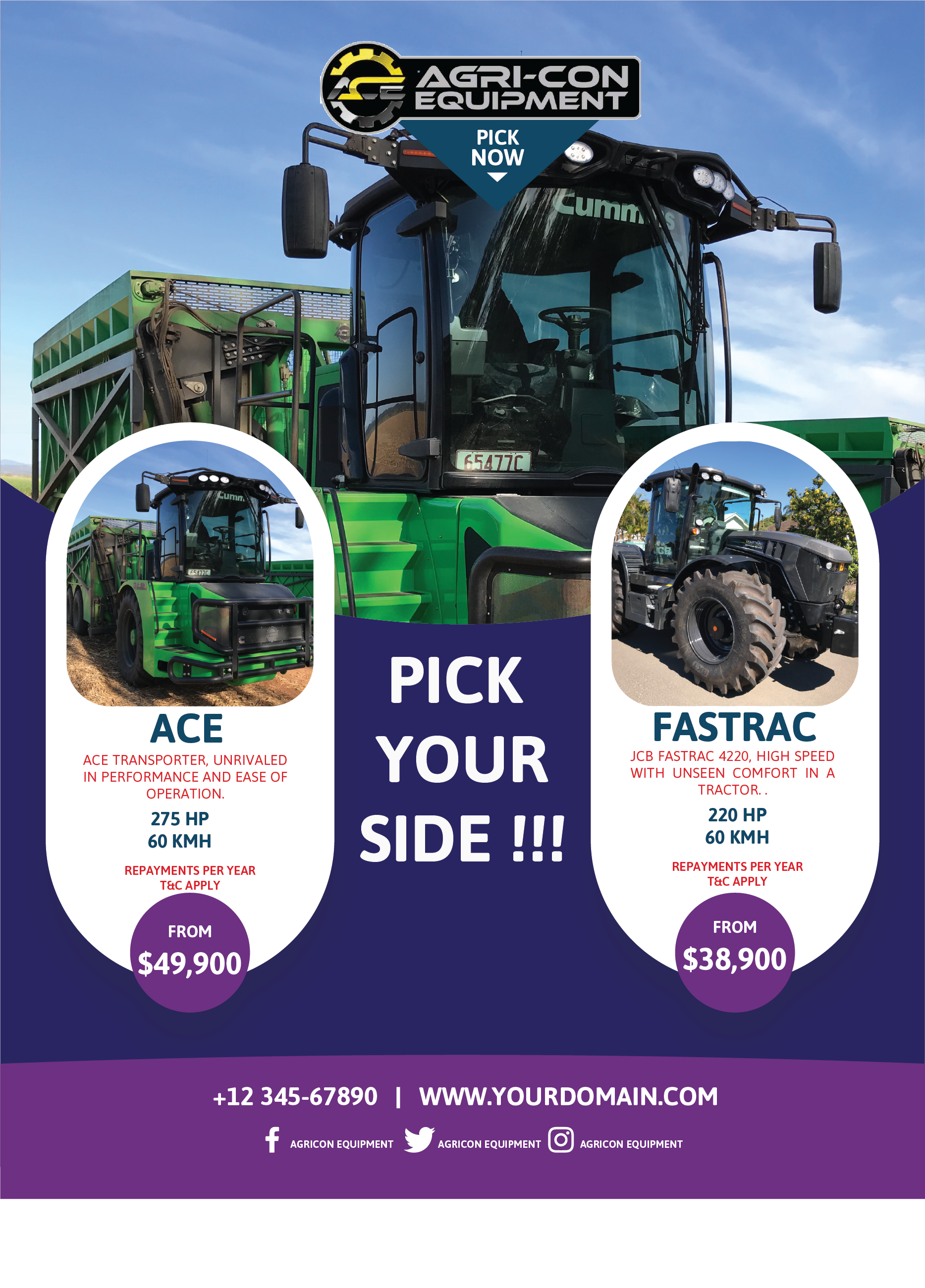 Brochure Design by Aourasha 4 for Agri-Con Equipment | Design #22838797
