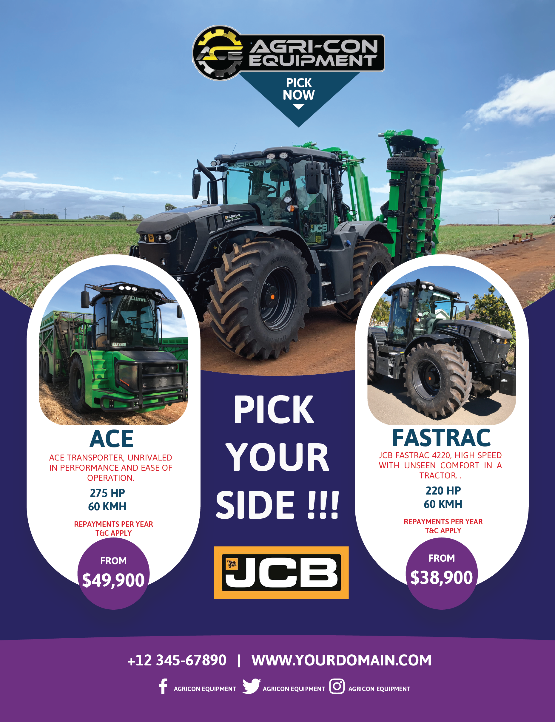Brochure Design by Aourasha 4 for Agri-Con Equipment | Design #22877765