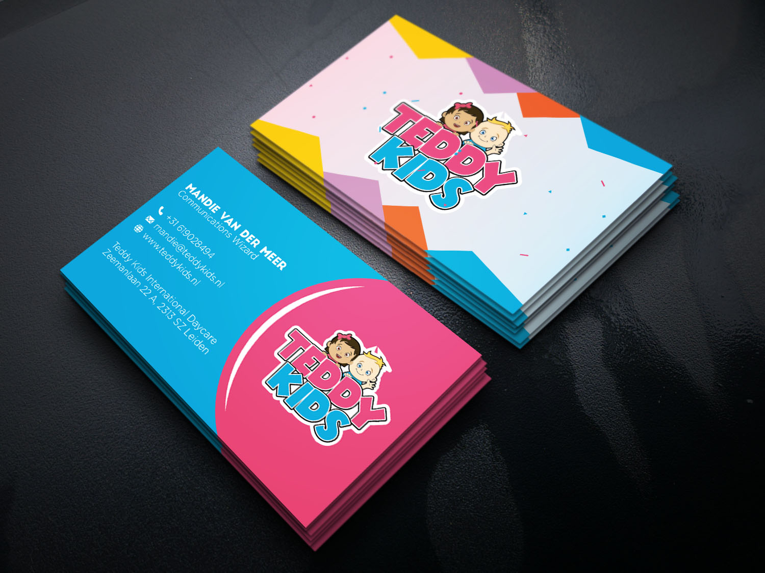 Business Card Design by Verified artistry (Design garden) for Teddy Kids BV | Design #22846197