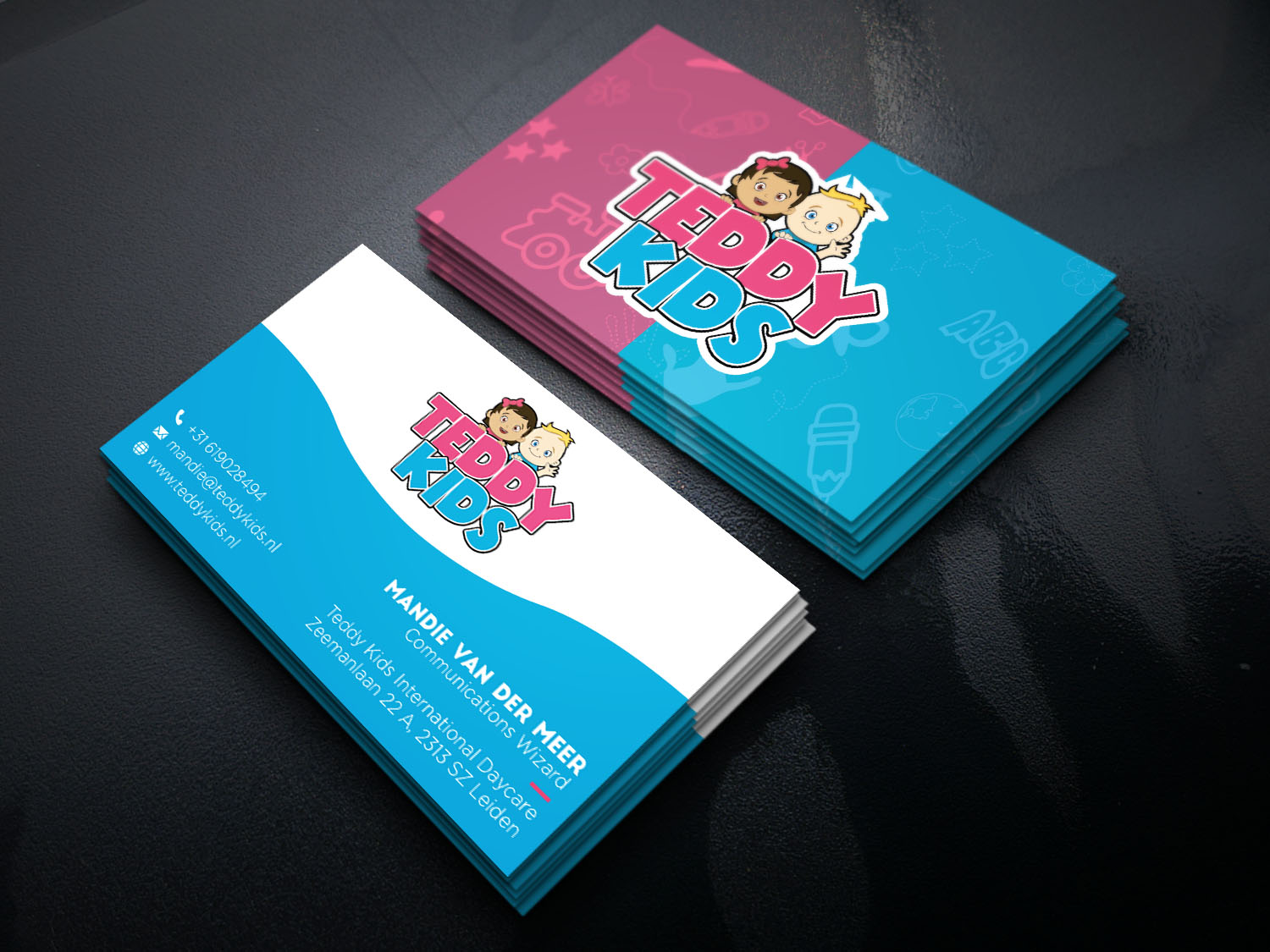 Business Card Design by Verified artistry (Design garden) for Teddy Kids BV | Design #22846199