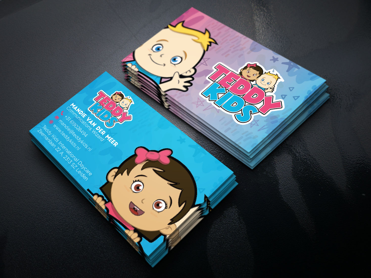 Business Card Design by Verified artistry (Design garden) for Teddy Kids BV | Design #22846200